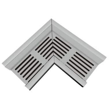 Top Stone lijngoot grijs hoekstuk 10x10cm