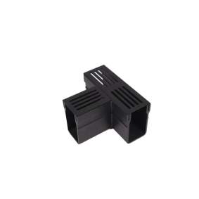 Star Drain lijngoot premium zwart t-stuk 6,5x10cm