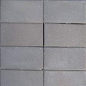 Halve betontegels 15x30x4,5cm grijs