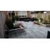 H2O Design glad Square 60x60x5cm Nero Grey Emotion