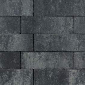 Longstone opritsteen 31,5x10,5x7cm grijs zwart