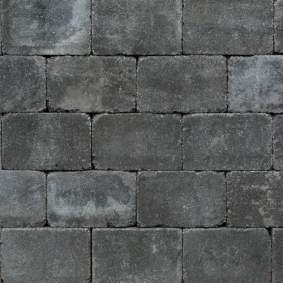 Trommel betonstraatsteen 21x10,5x6cm antraciet antiek gebakken