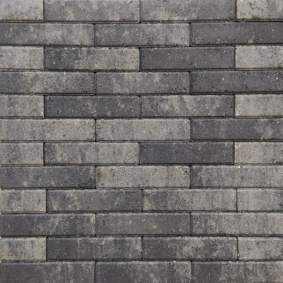 Strak waalformaat 20x5x6cm grijs zwart