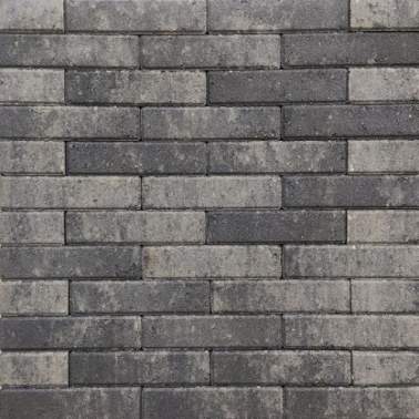 Strak waalformaat 20x5x6cm grijs zwart
