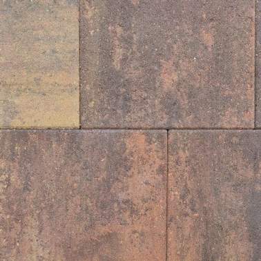 Terrastegels straksteen 40x30x6cm bruin gv