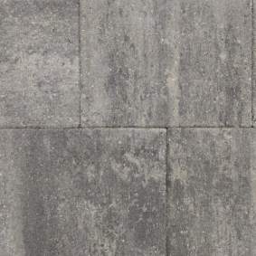 Terrastegels straksteen 40x30x6cm grijs zwart
