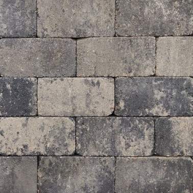 Trommel betonstraatsteen 21x10,5x6cm oud Dokkum antiek gebakken