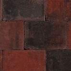 Trommelsteen 20x30x6cm rood zwart