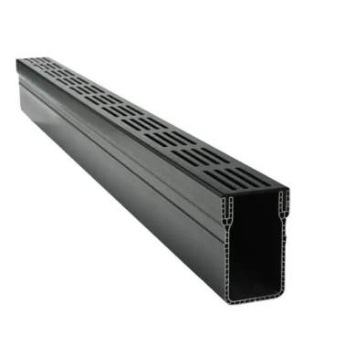 Aquadrain 100x10x6,5cm black grating