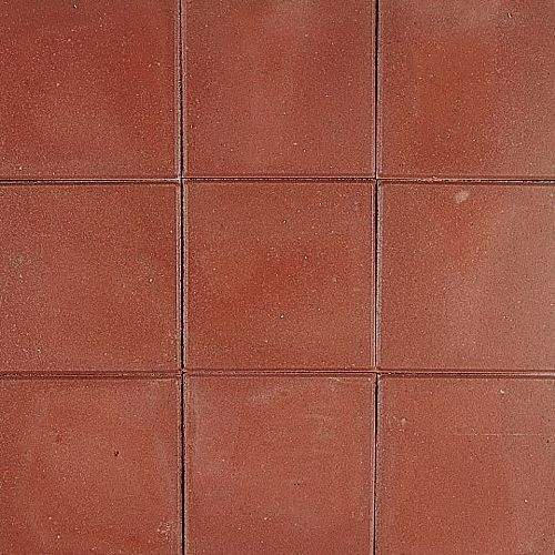 vezel deeltje Beeldhouwer Betontegels 30x30x4,5cm rood - Onlinebetonstenen.nl